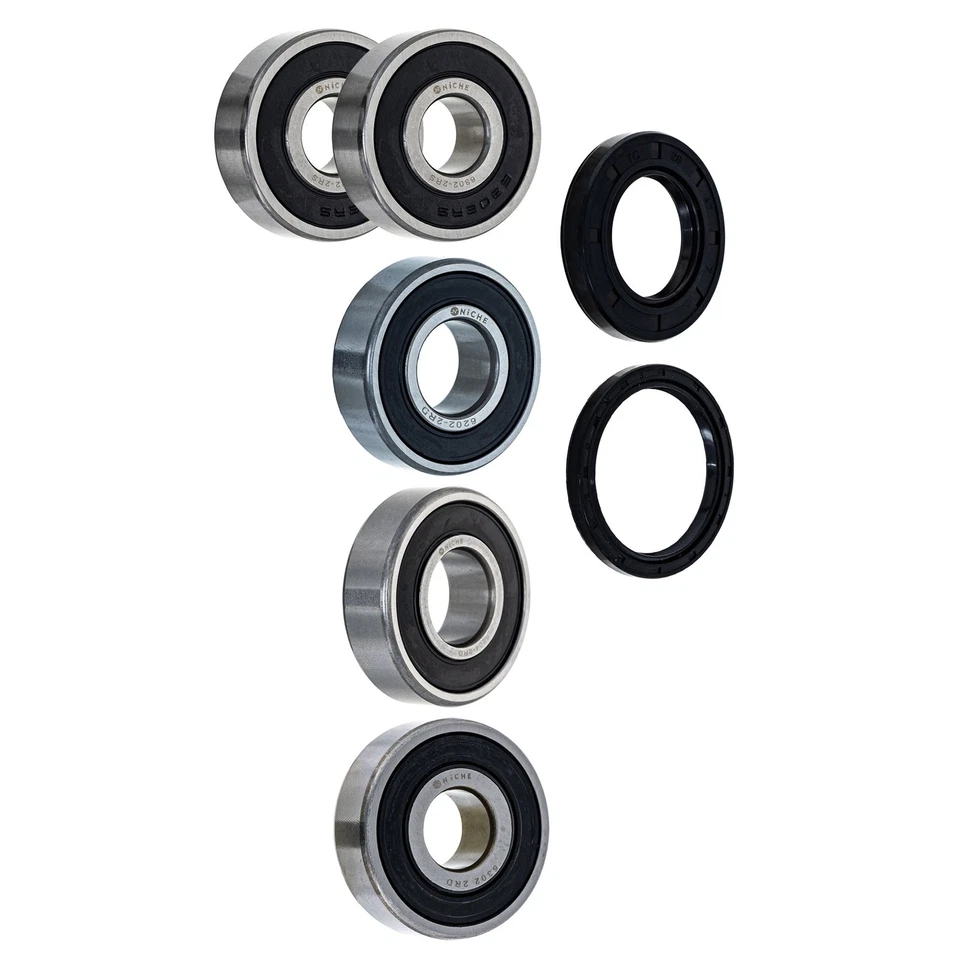 NICHE Wheel Bearing Seal Kit for Suzuki GZ250 GS250 TU250X 6302-2RS 6202-2RDQE6 - Image 1 of 4