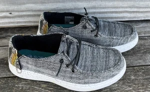 Skechers BOBS para mujer EE. UU. Zapato de lona talla 5,5 negro blanco espuma viscoelástica VER FOTOS - Imagen 1 de 9