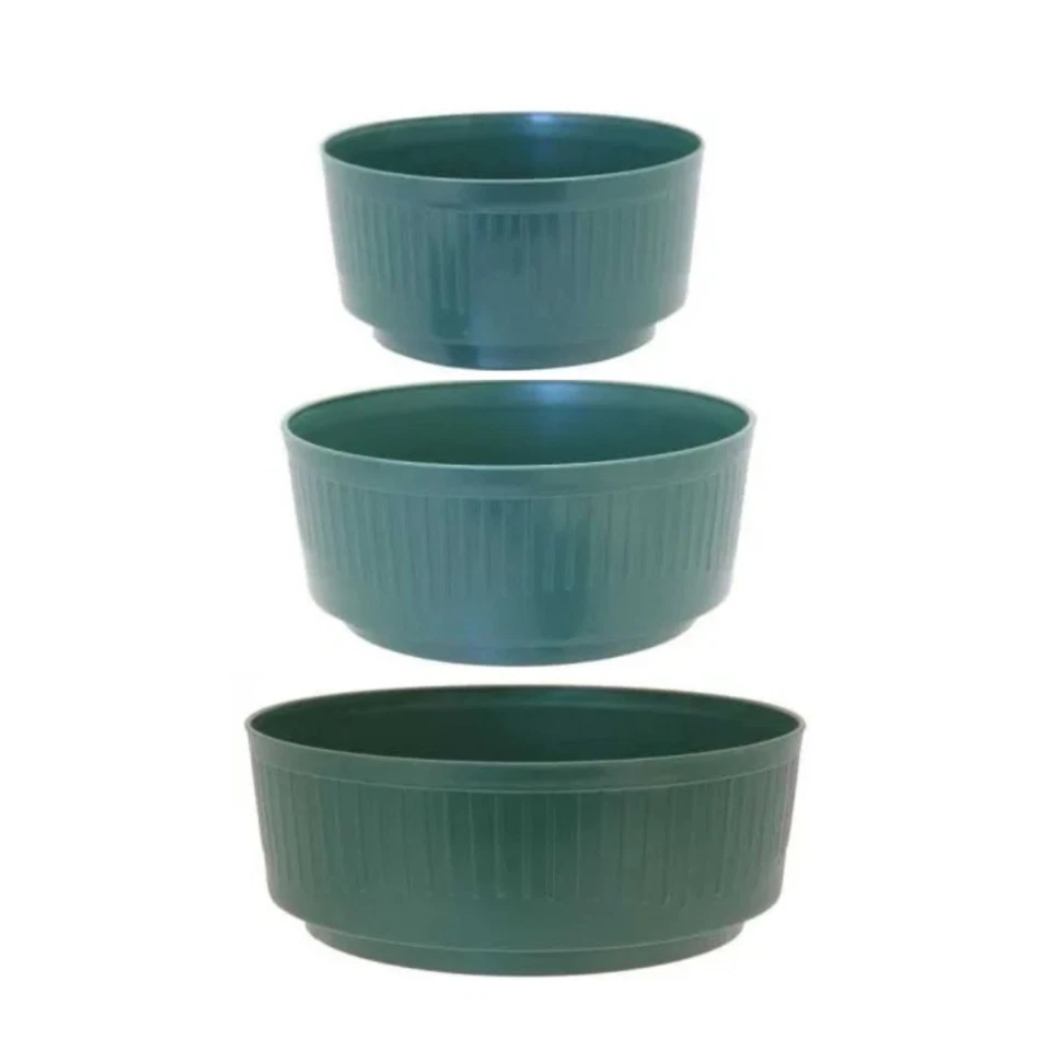 APAC Green Bulb Bowls - Size Choice - Sturdy Garden/Patio Planter Pots