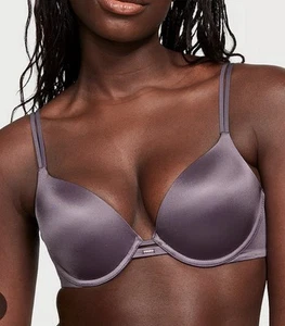 Victoria's Secret Wireless Bra Satin 34DDD VS Purple Very SEXY - Picture 1 of 8