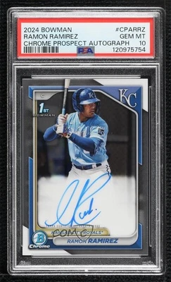 2024 Bowman Chrome Prospect Auto Ramon Ramirez #CPA-RRZ PSA 10 GEM MT Auto - Image 1 of 2