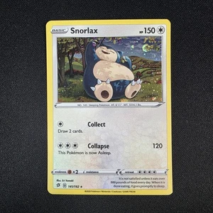 Snorlax 141/192 Raro Cosomo Holo Rebel Clash Pokemon Juego de cartas coleccionables casi nuevo - Imagen 1 de 2