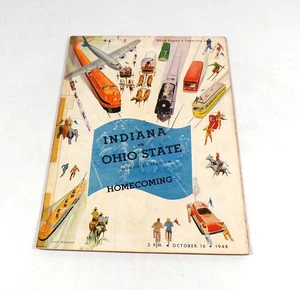 1948 Ohio State at Indiana College Football Programm 16.10.48 - Bild 1 von 2