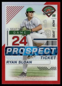 Boleto Panini Prospect Edition Ryan Sloan Prospect 2024 holo rojo/199 #163 - Imagen 1 de 2