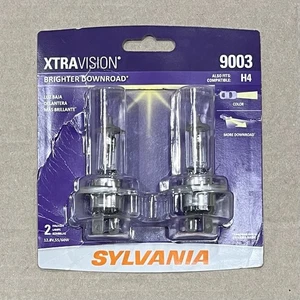 Par de 2 bombillas halógenas de alto rendimiento Sylvania 9003 (H4) XtraVision - Imagen 1 de 1