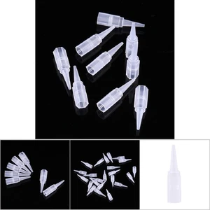 100Pcs/Set Disposable Tattoo Needle Tube Nozzle Tips Cap Round Microblading TCDW - Picture 1 of 11