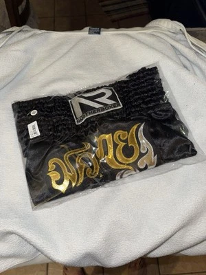 Pantalones Cortos Muay Thai Jaula Lucha Kickboxing MMA Pantalones Cortos Hombres Mujeres Arte Marcial Foto 1 de 2