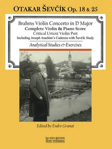 Johannes Brahms Violin Concerto in D Major Sheet Music Otakar Sevcik Book - Picture 1 of 1