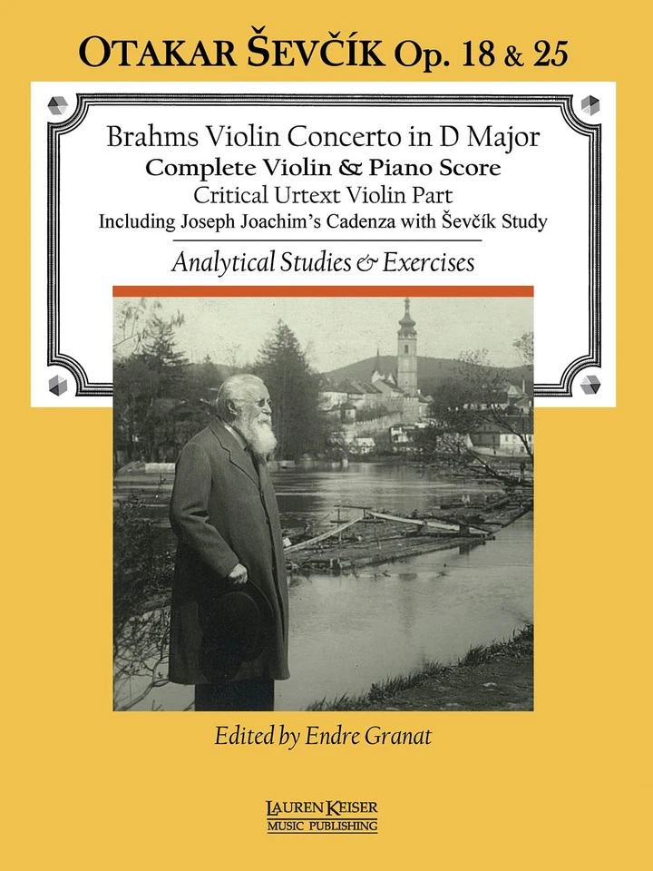 Johannes Brahms Violin Concerto in D Major Sheet Music Otakar Sevcik Book - Image 1 of 1