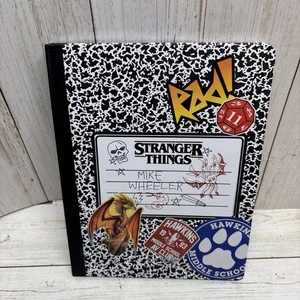 Stranger Things Composition Notebook Hawkins Mike Wheeler Lounge Fly - Picture 1 of 3