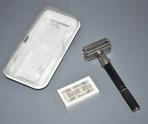 Gillette Super Adjustable Black Beauty 9 Stufen im Etui Fach #AA3 - Bild 1 von 6