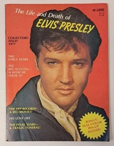 The Life and Death of Elvis Presley 1977 Collector Issue w/Poster Manor Magazine - Picture 1 of 1