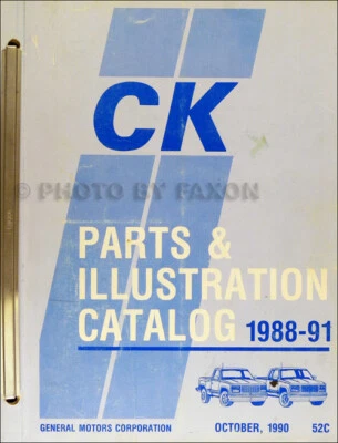 Catalogo Parti Master Pickup Truck Chevy GMC CK 1988-1991 1500-3500 C K - Immagine 1 di 2