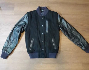 Nike Women’s Destroyer NSW Wool/Leather Varsity Jacket [426818-010] Sz XS - Picture 1 of 9