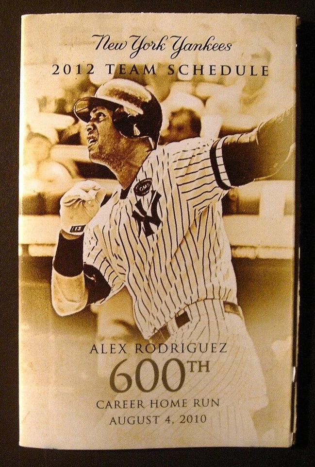New York Yankees 2012 MLB calendario de bolsillo - Alex Rodríguez Foto 1 de 1