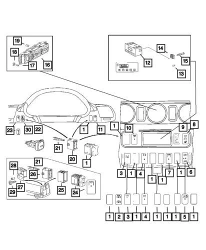 Conector de módulo de control genuino Mopar 2003-2006 Dodge Sprinter 2500 5120552AA Foto 1 de 1