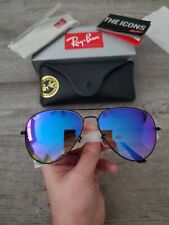 RAY-BAN RB3026, aviator sunglasses Gradiente viola Lens/black Frame 62mm