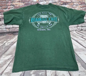 Vintage Single Stitch Roadkill Cafe Branson MO, T Shirt Mens L Made in USA - Picture 1 of 5