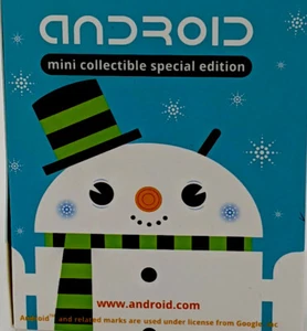 Android Mini Collectible: Snowflake Snowman Android Bell Special Holiday Edition - Picture 1 of 2