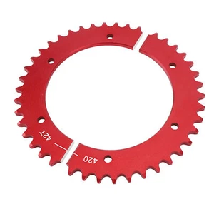 Universal Split Sprocket 420 Chain 42 Tooth Aluminum Alloy Rear Split Sprocket - Picture 1 of 12