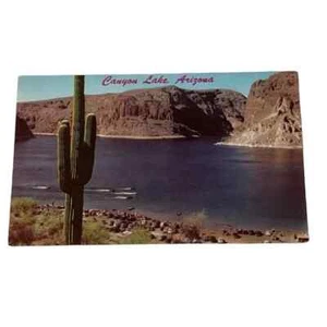 AK Canyon Lake Arizona Bootsfahrer Autos Freizeit Vintage B162 - Bild 1 von 2