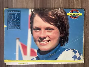 Loa Olafsson auf der Rückseite Cover dänisches Magazin/Comic SØLVPIL 1978 17x25cm - Bild 1 von 5
