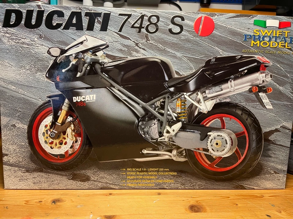 RARISSIMA DUCATI 748 S PROTAR SCALA 1/9. MOD.13473 NO POCHER NO TAMIYA NO ITALER - Immagine 1 di 1
