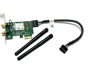 0D8W2M 084W9 OEM Dell Dual Band + Bluetooth Network Card LOW PROFILE w Cable - Picture 1 of 5