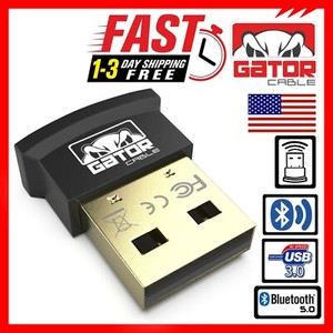 USB Bluetooth 5.0 Adapter Dongle Receiver Wireless Audio Music Stereo TV PC MAC