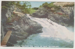 Sutherland FALLS of SHIN J.B. White stamp Postcard RP BULK AVAILABLE See DESC - Picture 1 of 1