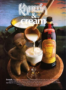 KAHLUA LIQUEUR AD #7 RARE 1985 OUT OF PRINT VINTAGE - Picture 1 of 2