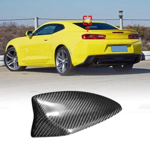 Dry Carbon Fiber For Chevrolet Camaro 14-20 Roof Shark Fin Antenna Cover Aerial - Picture 1 of 11