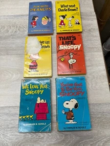 Vintage Posten 6 Peanuts Fawcett Crest/TK Taschenbücher Charlie Brown Snoopy - Bild 1 von 24