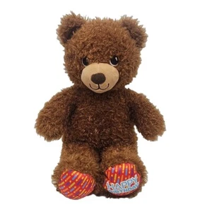 Costruisci un orso Happy Birtgday orsacchiotto marrone peluche BAB 17" - Foto 1 di 6