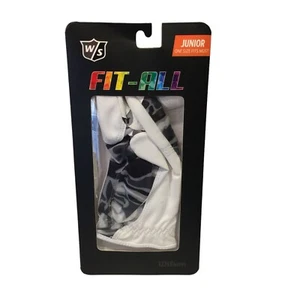 Wilson Junior Golfers Fit-All Age 7-13 Left Glove White Gray Camo Microfiber OSF - Picture 1 of 2