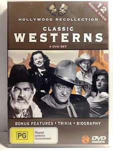 Classic Westerns : Hollywood recollection - 4 Disc Set, 12 Movies / All Region - Picture 1 of 5