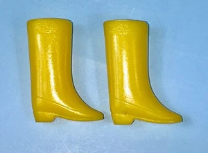🖤Francie Barbie Twiggy Yellow Squishy Courreges Boots Japan Vintage 1960's 💛 - Picture 1 of 5