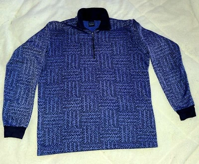 Pullover Patagonia Capilene Vintage Polar XL Azul Patrón Geométrico Estampado AOP Foto 1 de 4