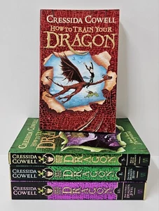 How to Train Your Dragon Book Bundle #1 #3 #8 #10 by Cressida Cowell - Picture 1 of 14