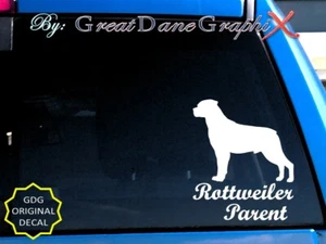 Rottweiler - Mama - Papa - Eltern Vinyl Aufkleber Sticker - Farbauswahl - HOCHWERTIG - Bild 1 von 6