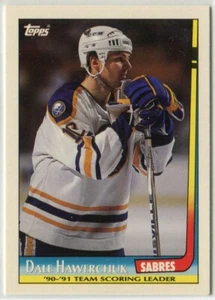 1991-92 Topps Team Scoring Leaders Insert #2 Dale Hawerchuk Buffalo Sabres - Picture 1 of 2