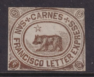 35L3 Carnes City Letter Express, Bronze, Mint Hinged. Authentic. CV $125 - Picture 1 of 2