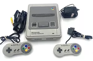 Nintendo Super Famicom Japanese Video Game Console + Controllers + Wires Bundle - Picture 1 of 16