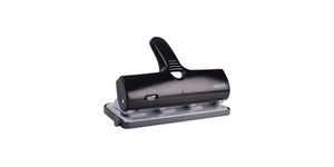 RAPESCO Doppellocher ALU-40 40 Bl. (80 g/m²) mit Anschlagschiene schwarz - Bild 1 von 5