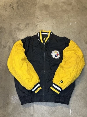 Pittsburgh Steelers NFL Vintage Pro Player Reversible Puffer Jacket - Image 1 of 4