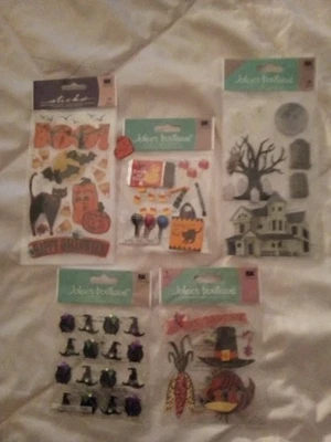 Jolee's Boutique Stickers 5 Packs 68 Total Stickers Halloween & Thanksgiving NEW - Image 1 of 4