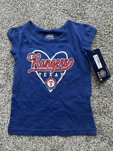 Neu MLB Texas Rangers Kleinkind Mädchen T-Shirt. Größe 2T. Kostenloser Versand! - Bild 1 von 3