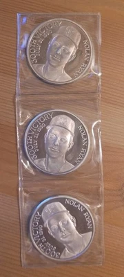 🌟3 Limited Nolan Ryan 300 Win 1 Oz .999 Silver Coins 🌟- Consecutive Numbers - Image 1 of 4