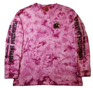 Camiseta de manga larga Teddy Fresh X Smokey The Bear Pink Tye Dye Collaboration - Imagen 1 de 10
