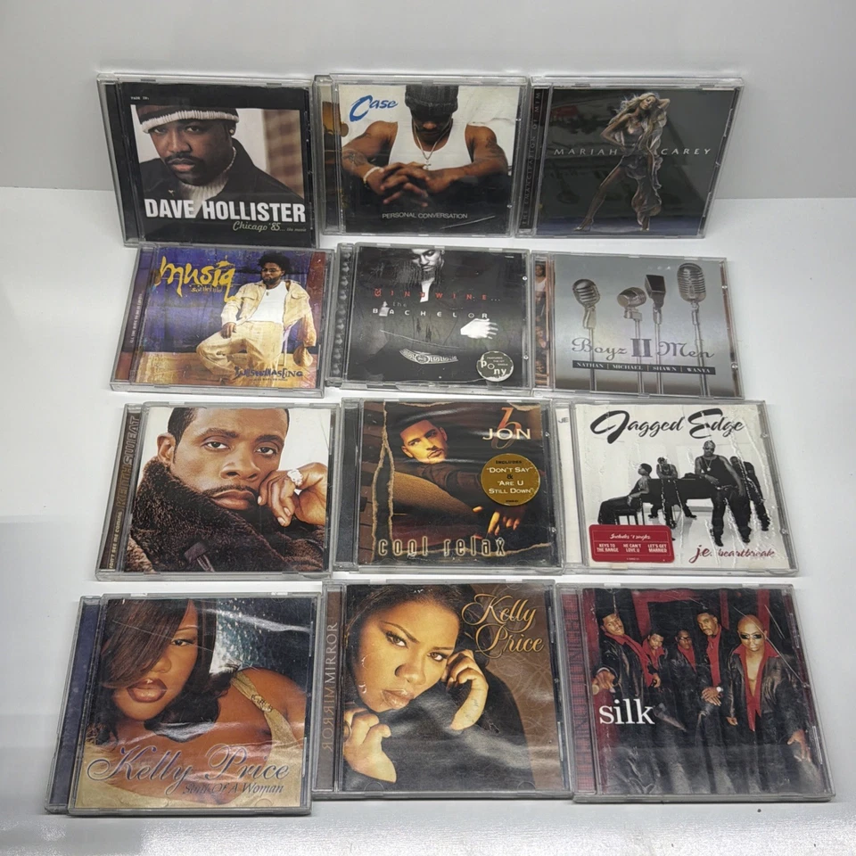 Лот из 12 компакт-дисков 90-е-2000-е R&B Soul Mariah Carey Boyz II мужские Musiq Ginuwine Kelly цена - Изображение 1 из 4